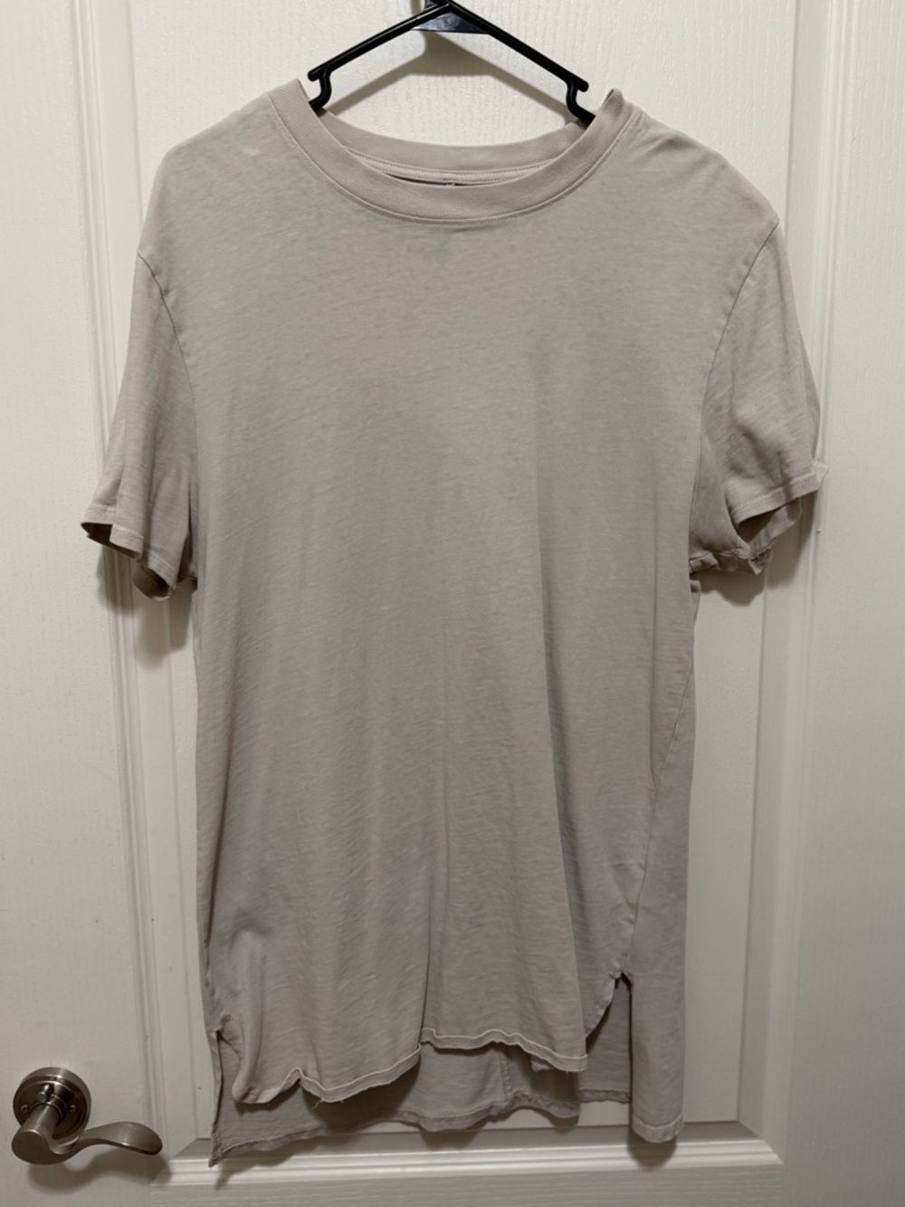 Fear of God long T-shirt men’s size medium cream color.